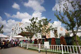 foto,tela,gratis,paisaje,fotografa,idea,Edificio de Corea de exposicin de mundo de Shangai, El alfabeto de Hangul, El jardn de expo de mundo de Shangai, Tesoros de mar, Exposicin internacional