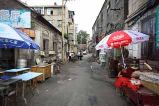 fotografia, materiale, libero il panorama, dipinga, fotografia di scorta,Yantai, facendo il turista macchia, bancarella, Un vicolo, ricorso