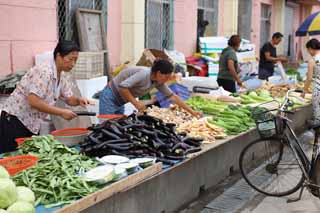 fotografia, materiale, libero il panorama, dipinga, fotografia di scorta,Un mercato di profitto rosso e profondo, mercato, stalla stradale, Facendo compere, Vita