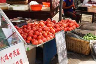 photo,material,free,landscape,picture,stock photo,Creative Commons,A deep red profit market, market, street stall, Shopping, Life