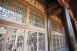 photo,material,free,landscape,picture,stock photo,Creative Commons,A summering mountain cottage, I am wooden, lattice window, summer resort, Ch'ing