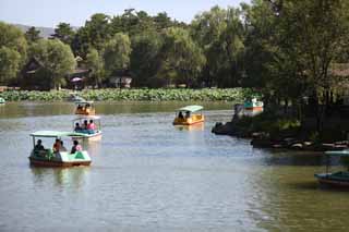 photo, la matire, libre, amnage, dcrivez, photo de la rserve,Une petite maison de la montagne du summering, bateau, jardin, station d't, Ch'ing