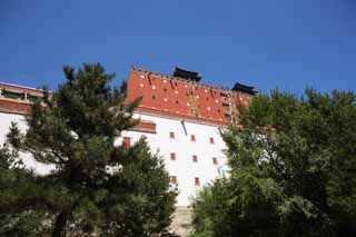 Foto, materieel, vrij, landschap, schilderstuk, bevoorraden foto,Putuo Zongcheng Temple, Tibet, Chaitya, Ik ben prachtig, Rode en blanke