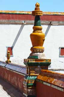 Foto, materiell, befreit, Landschaft, Bild, hat Foto auf Lager,PutuoZongchengTemple, Tibet, Chaitya, Ich bin herrlich, Dekoration