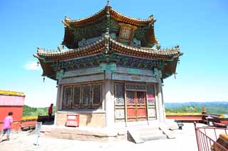 Foto, materiell, befreit, Landschaft, Bild, hat Foto auf Lager,PutuoZongchengTemple-Gleichgewicht alle Teile der Weltlaube, Tibet, Chaitya, Faith, Rich Frbung