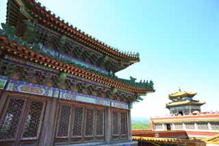 photo,material,free,landscape,picture,stock photo,Creative Commons,Putuo Zongcheng Temple, Tibet, Chaitya, Faith, Rich coloring