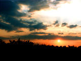 fotografia, materiale, libero il panorama, dipinga, fotografia di scorta,Cielo a tramonto, tramonto, cielo, arancia, 