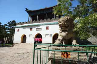 photo, la matire, libre, amnage, dcrivez, photo de la rserve,La porte XumiFushouTemple, Blanc, mandala, Jaune, lion