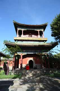 photo,material,free,landscape,picture,stock photo,Creative Commons,Puning temple bell tower, great statue of Buddha temple, Chaitya, Faith, temple bell