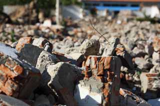 fotografia, materiale, libero il panorama, dipinga, fotografia di scorta,Frammenti, mattone, Ricostruzione, Le rovine, La macchia di costruzione