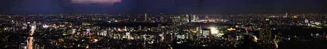 Foto, materiell, befreit, Landschaft, Bild, hat Foto auf Lager,Eine Nacht von Ansicht ber Tokyo, Shibuya, Das Bauen von Gruppe, Das Stadtzentrumsgebiet, Hochhaus