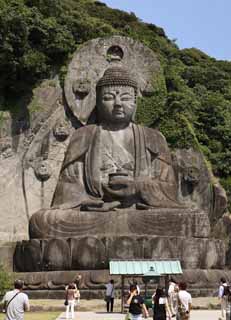 fotografia, materiale, libero il panorama, dipinga, fotografia di scorta,Mt. sega la grande statua di Budda, Buddismo, Immagine buddista, Il Budda di guarire, immagine di Budda scrisse sulla rupe levigata