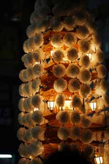 fotografia, materiale, libero il panorama, dipinga, fotografia di scorta,Servizio commemorativo buddista molte lampade, torre per Taho-nyorai, Molti splendono, linea, fiore artificiale
