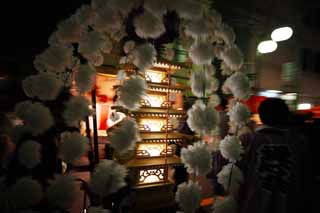 photo,material,free,landscape,picture,stock photo,Creative Commons,Buddhist memorial service many lamps, tower for Taho-nyorai, Many lamps, line, artificial flower