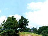 photo, la matire, libre, amnage, dcrivez, photo de la rserve,Arbres et nuage, colline, ciel, nuage, arbres