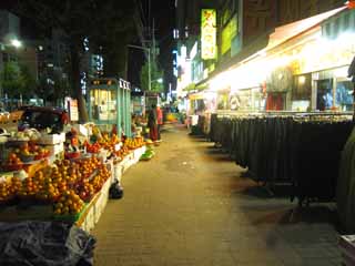 Foto, materieel, vrij, landschap, schilderstuk, bevoorraden foto,Gyeongju brengen op de markt, Winkel, Kleding, Markt, 'S avonds