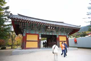 photo, la matire, libre, amnage, dcrivez, photo de la rserve,Le temple de terre du Bouddha Quatre porte Devas, La porte, Coloris Riche, Je suis peint en rouge, modle