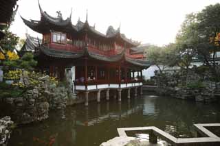 fotografia, materiale, libero il panorama, dipinga, fotografia di scorta,Mt. YuGarden comanda tempio, Joss si trova giardino, , Stile di cibo cinese, Edificio cinese