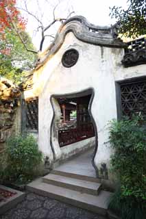 foto,tela,gratis,paisaje,fotografa,idea,La puerta de YuGarden, Jardn de casa de santuario chino, , La puerta, Edificio chino