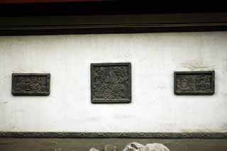 photo,material,free,landscape,picture,stock photo,Creative Commons,Yu Garden, Joss house garden, , wall, stone statue