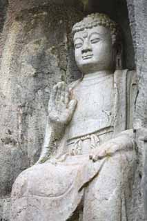 Foto, materiell, befreit, Landschaft, Bild, hat Foto auf Lager,Ein HangzhouLingyingTemple-Bild von Buddha schrieb auf die polierte Klippe, Buddhismus, Ishibotoke, Buddhistisches Bild, Faith