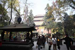 fotografia, materiale, libero il panorama, dipinga, fotografia di scorta,Hangzhou Lingying il tempio, Buddismo, Un possessore di incenso, adoratore, Faith