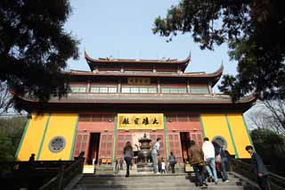 foto,tela,gratis,paisaje,fotografa,idea,Hoden mucho macho HangzhouLingyingTemple, Buddhism, Chaitya, Fiel, Fe