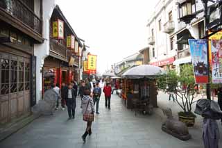 photo,material,free,landscape,picture,stock photo,Creative Commons,River Bo town, shopping district, sauce signboard, stand, tourist