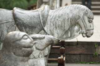 photo,material,free,landscape,picture,stock photo,Creative Commons,Yue Fei Temple, , horse, grave, Front of the grave