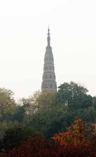 Foto, materieel, vrij, landschap, schilderstuk, bevoorraden foto,Bao Chu Tower, , Koning van implacable belager, , Rijs voor de rust van de geesten uit