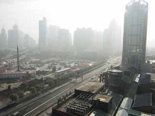 fotografia, materiale, libero il panorama, dipinga, fotografia di scorta,L'est di Ura, edificio a molti piani, Smog, strada, zona dei negozi