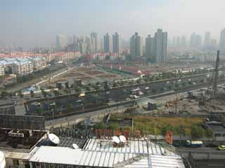 fotografia, materiale, libero il panorama, dipinga, fotografia di scorta,L'est di Ura, edificio a molti piani, Smog, strada, casa a molti piani