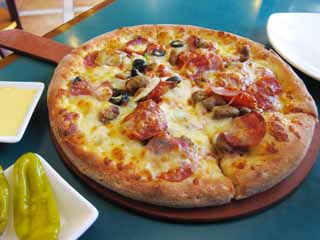 photo, la matire, libre, amnage, dcrivez, photo de la rserve,Une pizza, Un Italien, pizza, Une olive, Fromage