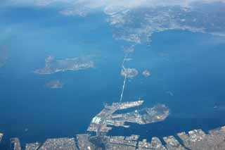 fotografia, materiale, libero il panorama, dipinga, fotografia di scorta,Seto-ohashi, Il mare, Seto-ohashi, Sakaide-shi, Yoshima