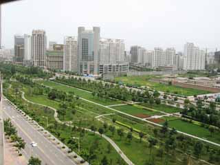 Foto, materieel, vrij, landschap, schilderstuk, bevoorraden foto,Een stad van Xi'an, Park, Gebouw, Een appartement, Wandelweg