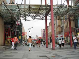 fotografia, materiale, libero il panorama, dipinga, fotografia di scorta,Una citt di Xi'an, acquirente, Un'arcata, negozio, Traffico di pedone