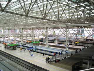 photo,material,free,landscape,picture,stock photo,Creative Commons,Seoul Station, Glass, platform, station, railroad