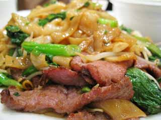 photo,material,free,landscape,picture,stock photo,Creative Commons,Meat dishes, Noodles, Pork, Greens, Chinese food