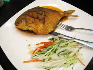 Foto, materiell, befreit, Landschaft, Bild, hat Foto auf Lager,Erntefischkche, ernten Sie Fisch, Gebratenes Essen, Gurke, Chinesisches Essen