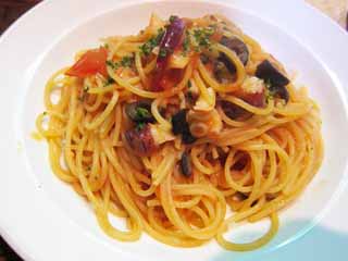 fotografia, materiale, libero il panorama, dipinga, fotografia di scorta,La pasta di fonte di pomodoro del polpo, Un italiano, Un polpo, pomodoro, oliva