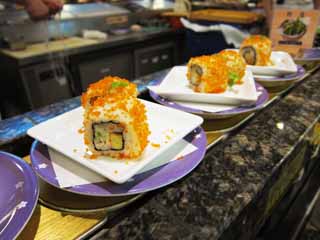 fotografia, materiale, libero il panorama, dipinga, fotografia di scorta,Sushi di cintura-trasportatore, Rotolando spessamente, bambino di aquilone nero, Un'omelette, rotolo