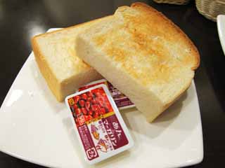 fotografia, materiale, libero il panorama, dipinga, fotografia di scorta,Un toast, Pane, , Marmellata di fagiolo, Margarina