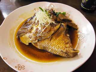 photo,material,free,landscape,picture,stock photo,Creative Commons,A dish simmered in helmet of the sea bream, Cooking, Food, , 