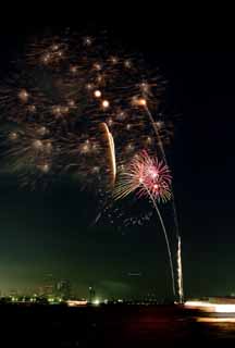 photo,material,free,landscape,picture,stock photo,Creative Commons,Tokyo Bay Great Fireworks, firework, night, launch, one-foot firework ball
