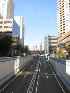 fotografia, materiale, libero il panorama, dipinga, fotografia di scorta,Lo scenario dal cavalcavia di Nakameguro, strada, Nakameguro, Un cavalcavia, 