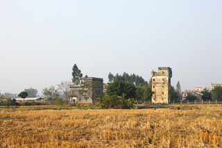 Foto, materiell, befreit, Landschaft, Bild, hat Foto auf Lager,Zi Li Cun, Die Ruinen, Skulptur, [ein Steinscho] Ein Turm, Ich bin West-Stil