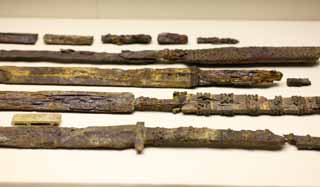 photo,material,free,landscape,picture,stock photo,Creative Commons,Western Han Museum of the Nanyue King Mausoleum iron sword, grave, burial mound grave, , Minagoshi country