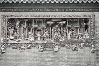 fotografia, materiale, libero il panorama, dipinga, fotografia di scorta,Tempio di clan di Chen, Il cinese edificio di arti industriale e privato, scultura di mattone, meridionale nobile, Decorazione