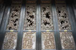 fotografia, materiale, libero il panorama, dipinga, fotografia di scorta,Tempio di clan di Chen, Il cinese edificio di arti industriale e privato, scultura di mattone, meridionale nobile, Decorazione