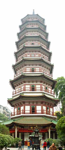 Foto, materiell, befreit, Landschaft, Bild, hat Foto auf Lager,SixBanyanTreeTemple FlowerPagoda, Chaitya, Pagode, Faith, Touristenattraktion